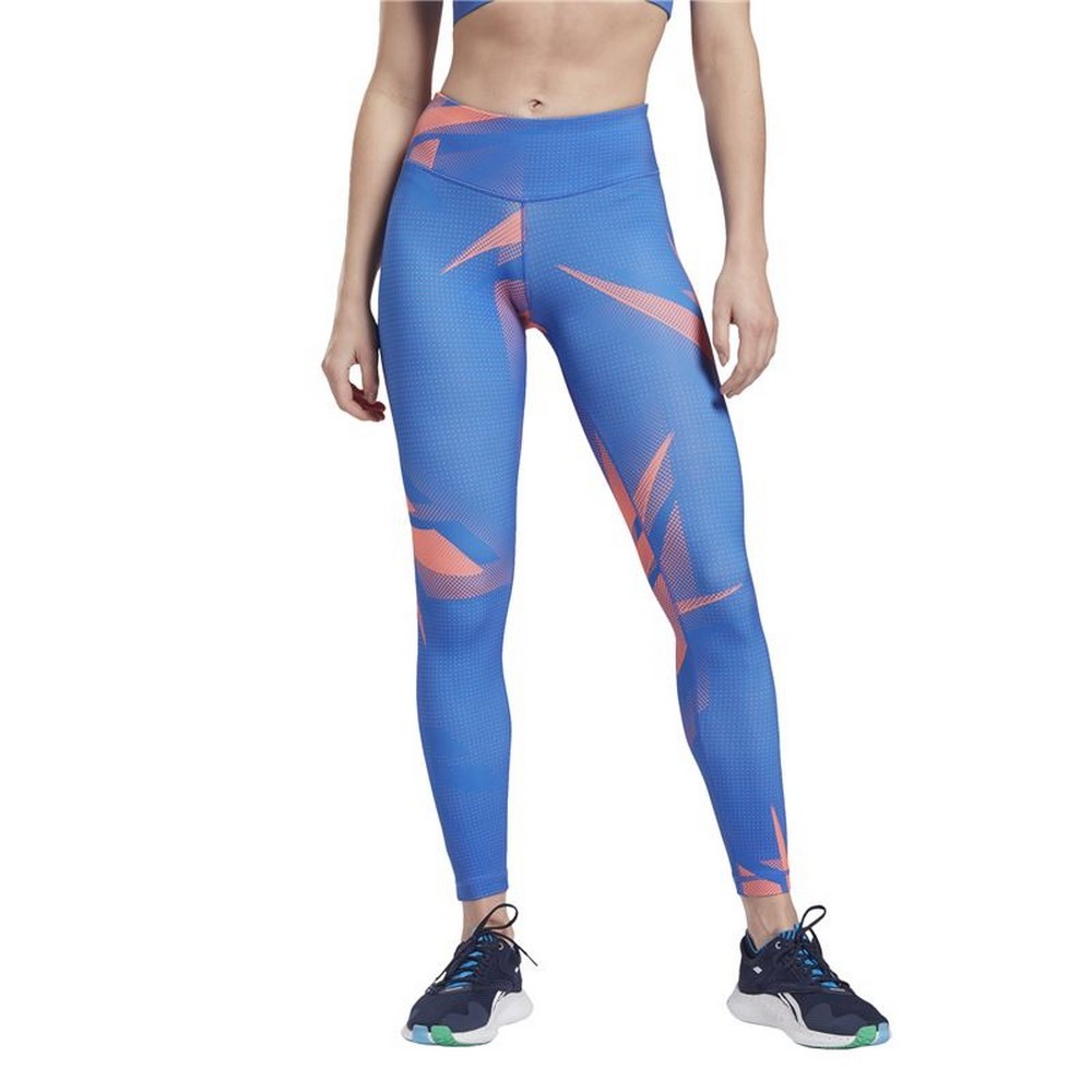 Leggings de Sport pour Femmes Reebok MYT Printed Bleu