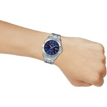Herrenuhr Casio BOLD DATE - BLUE Silberfarben (Ø 43,5 mm)