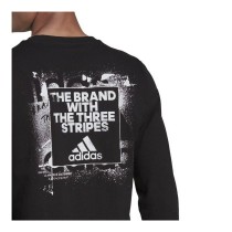 Men’s Long Sleeve T-Shirt Adidas Spray Graphic Black