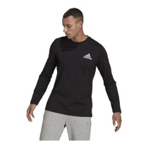 Herren Langarm-T-Shirt Adidas Spray Graphic Schwarz