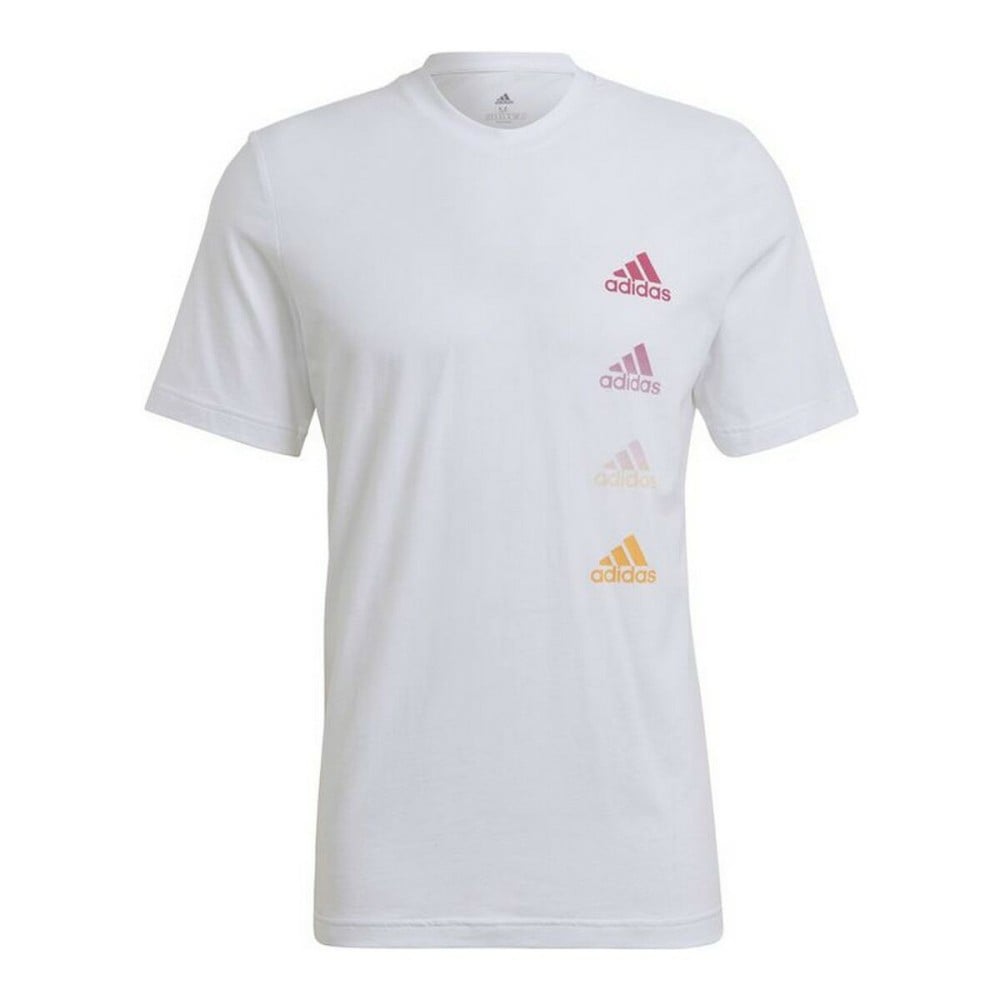 T-shirt à manches courtes homme Adidas Essentials Gradient Blanc