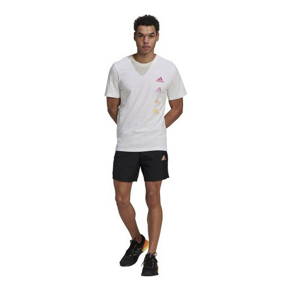 T-shirt à manches courtes homme Adidas Essentials Gradient Blanc