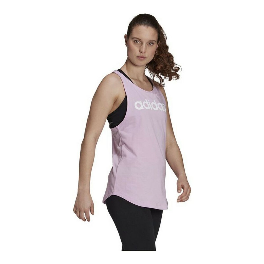 Tanktop Frau Adidas Essentials Logo Lavendel