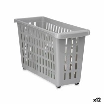 Organizer für Küchenschränke Kipit G-327-1 Grau 17,5 x 26 x 46 cm Mit Rädern (12 Stück)