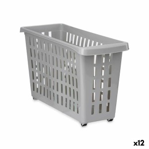 Organizer für Küchenschränke Kipit G-327-1 Grau 17,5 x 26 x 46 cm Mit Rädern (12 Stück)