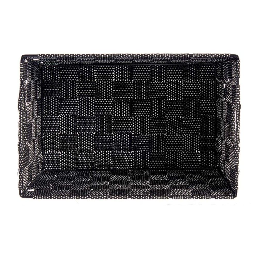 Panier Multi-usages Kipit A3-6883 Noir Tissu 30 x 14 x 20 cm 20 x 14 x 30 cm (18 Unités)