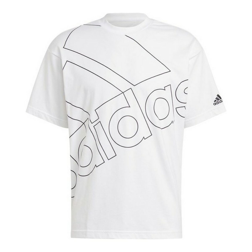 Men’s Short Sleeve T-Shirt Adidas Giant Logo White