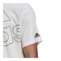 Herren Kurzarm-T-Shirt Adidas Giant Logo Weiß