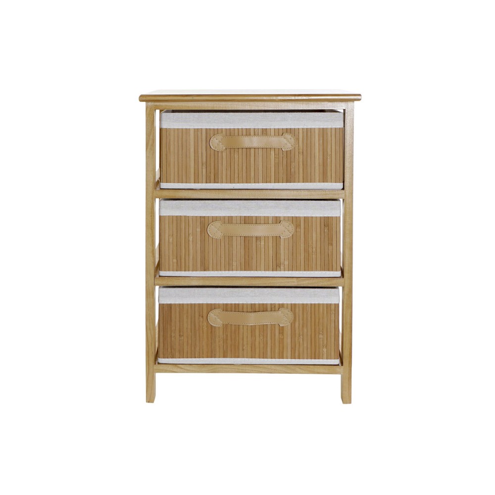 Chest of drawers DKD Home Decor Natural Bamboo Paolownia wood 42 x 32 x 63 cm