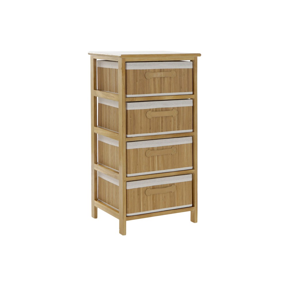 Schubladenschrank DKD Home Decor natürlich Bambus Paulonia-Holz 42 x 32 x 81 cm