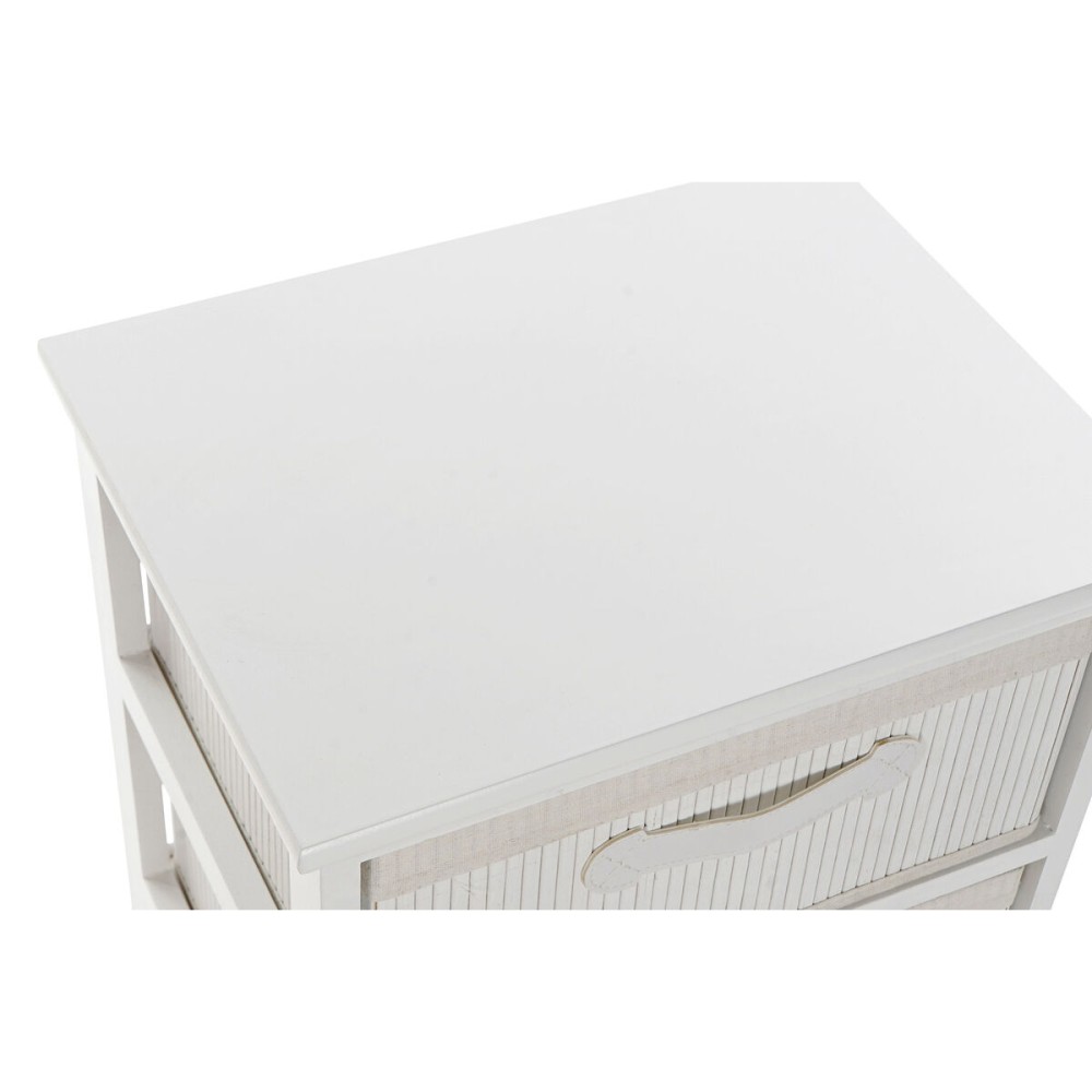 Chest of drawers DKD Home Decor White Bamboo Paolownia wood 42 x 32 x 63 cm