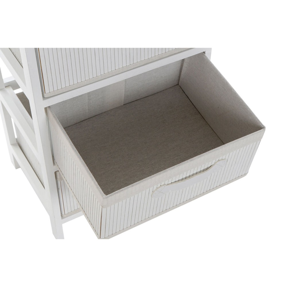 Chest of drawers DKD Home Decor White Bamboo Paolownia wood 42 x 32 x 63 cm