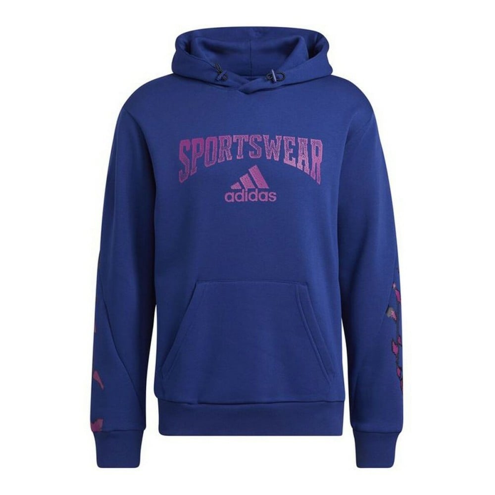 Sweat à capuche homme Adidas Reverse Retro Future Icons Bleu