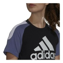 Women’s Short Sleeve T-Shirt Adidas Sportswear Colorblock Black