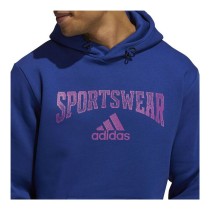 Herren Sweater mit Kapuze Adidas Reverse Retro Future Icons Blau