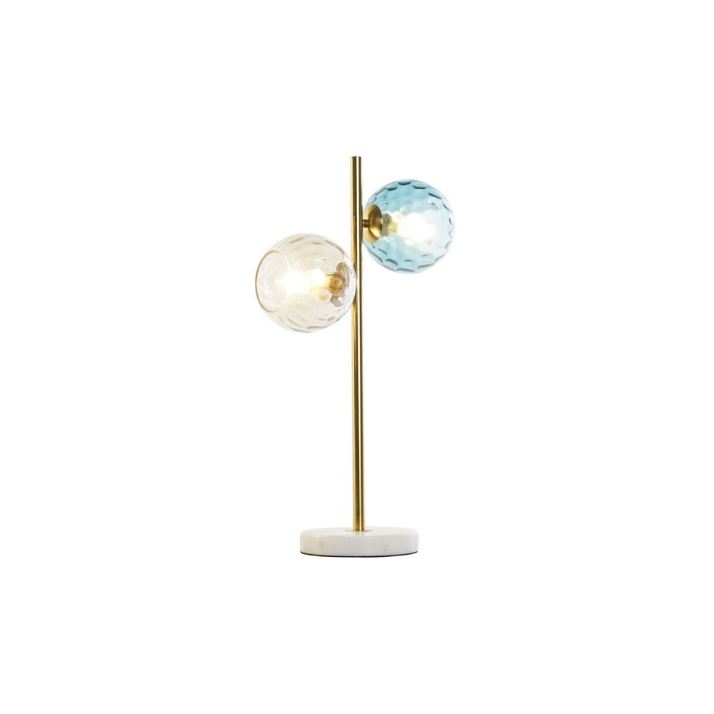 Tischlampe DKD Home Decor Bunt Gold Kristall Melamine 40 W 220 V 32 x 32 x 58 cm