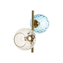 Tischlampe DKD Home Decor Bunt Gold Kristall Melamine 40 W 220 V 32 x 32 x 58 cm