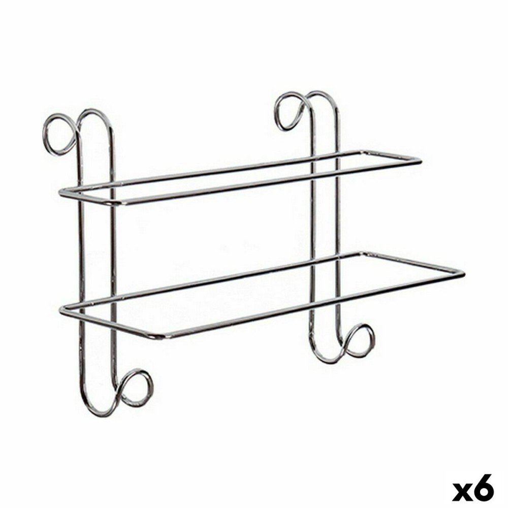Porte-serviettes à barre W4294 Argenté Métal 14 x 20 x 39 cm (6 Unités)