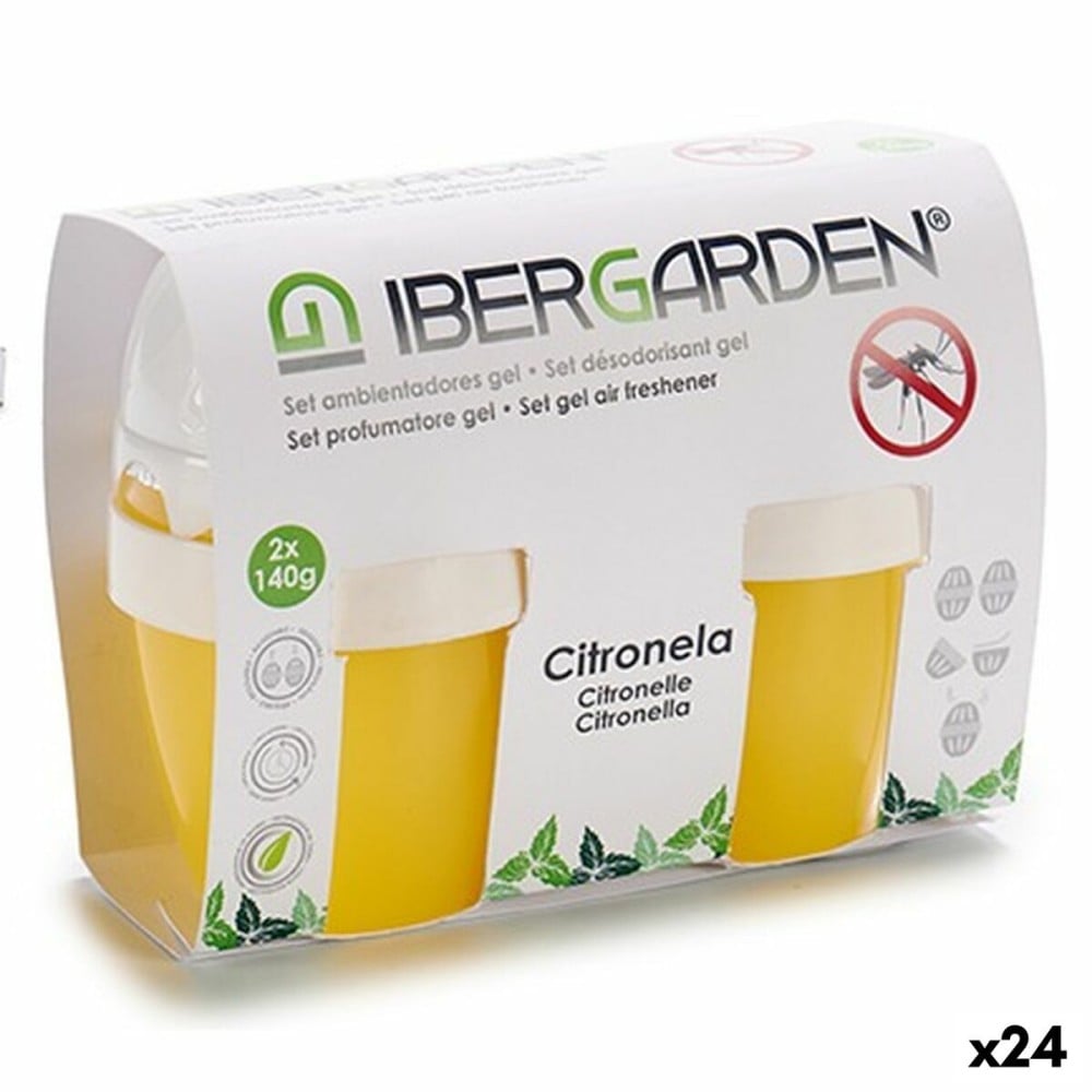 Lufterfrischer-Set Ibergarden 1165 Zitronella Gel (24 Stück)