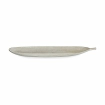 Centre de Table Gift Decor LH520814 Blanc Bois MDF 59,5 x 3 x 21,6 cm Décoration Feuille d'une plante (6 Unités)