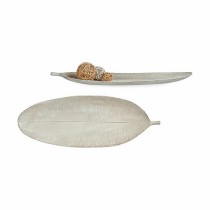 Tischdekoration Gift Decor LH520814 Weiß Holz MDF 59,5 x 3 x 21,6 cm Dekoration Pflanzenblatt (6 Stück)