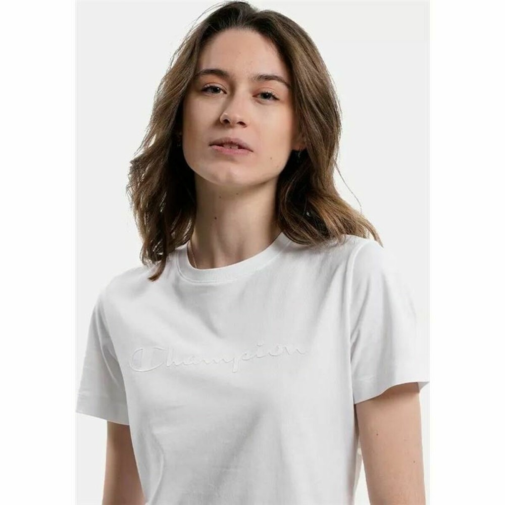Damen Kurzarm-T-Shirt Champion Crewneck Weiß