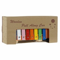 Xylophone DKD Home Decor 27 x 13,6 x 8,5 cm Metal Wood (3 Pieces)