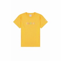 Damen Kurzarm-T-Shirt Champion Crewneck Croptop Gelb