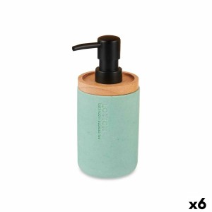 Distributeur de Savon Berilo B5456BC-1 - 446 Menthe Bois Résine Plastique 9,5 x 18,5 x 7,8 cm (6 Unités)