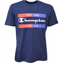 Herren Kurzarm-T-Shirt Champion Crewneck Blau