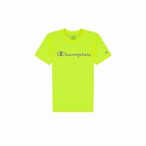 Herren Kurzarm-T-Shirt Champion Crewneck Zitronengrün