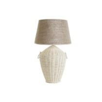 Tischlampe DKD Home Decor Weiß Braun 50 W 220 V 42 x 42 x 70 cm