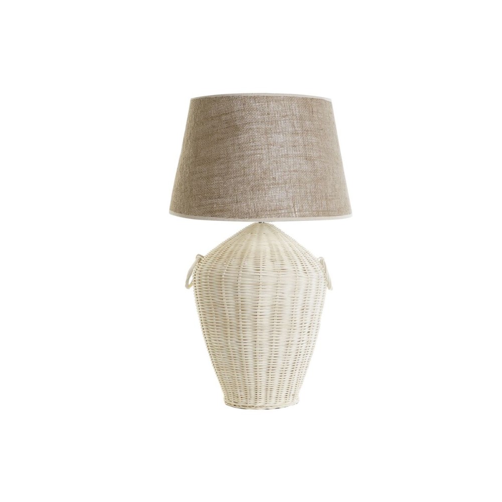 Lampe de bureau DKD Home Decor Blanc Marron 50 W 220 V 42 x 42 x 70 cm