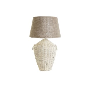 Tischlampe DKD Home Decor Weiß Braun 50 W 220 V 42 x 42 x 70 cm