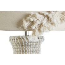 Lampe de bureau DKD Home Decor Blanc Marron 50 W 220 V 42 x 42 x 70 cm