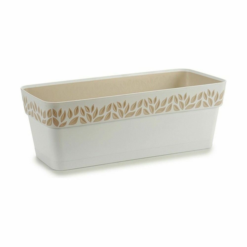 Blumenkasten Stefanplast Cloe Weiß Kunststoff 49,5 x 17 x 19 cm (12 Stück)
