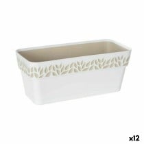 Jardinière Stefanplast Cloe Blanc Plastique 13,3 x 12,3 x 29,3 cm (12 Unités)