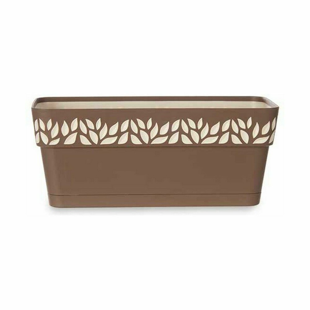 Jardinière Stefanplast Cloe Marron Plastique 13,3 x 12,3 x 29,3 cm (12 Unités)