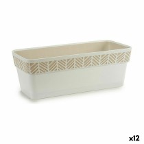 Jardinière Stefanplast Orfeo Blanc Plastique 18,5 x 17 x 49,3 cm (12 Unités)