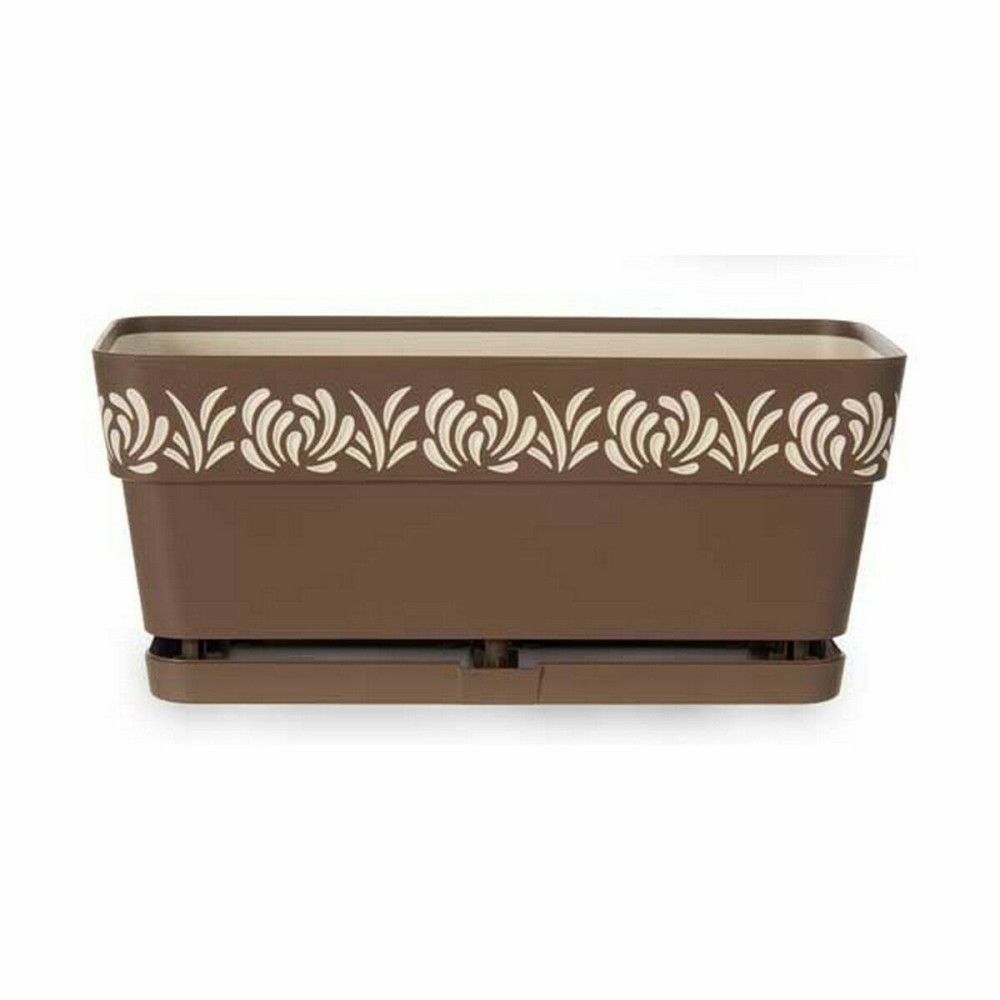 Jardinière Stefanplast Gaia Marron Plastique 13,3 x 12,3 x 29,3 cm (12 Unités)