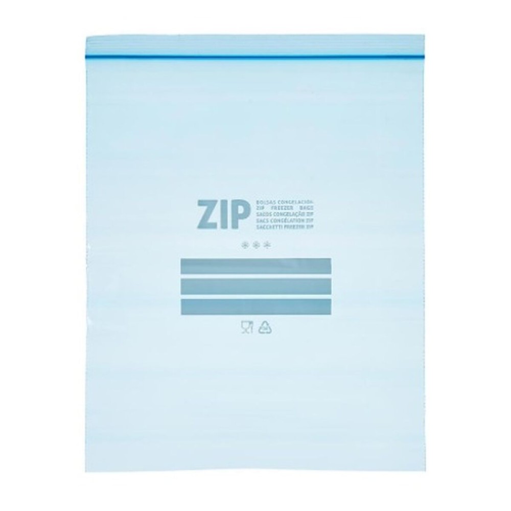 Wiederverwendbare Säcke für Lebensmittel Leknes 190939000480 Blau Polyäthylen 7 L 30 x 40 cm ziplock (12 Stück)