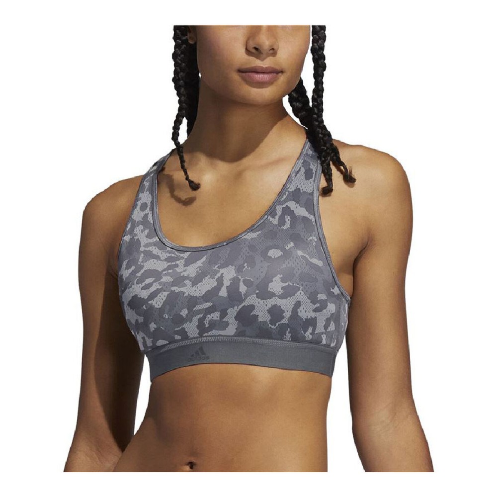 Soutien-gorge de Sport Adidas Believe This Medium Support Gris foncé