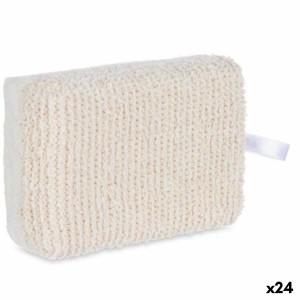 Éponge Corporelle Berilo B7081-7 Blanc Beige 14 x 5 x 9 cm (24 Unités)