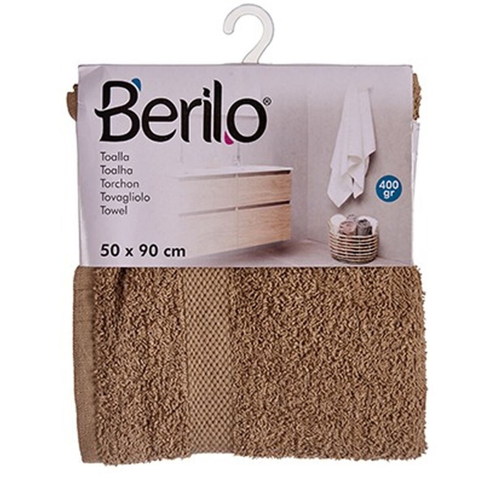 Badetuch Berilo 89661 Camel 80 % Baumwolle 20 % Polyester 50 x 90 cm (6 Stück)