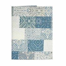 Nappe antitache Kinvara AZULEJO-A Bleu toile Antitaches Carrelage 140 x 180 cm (6 Unités)