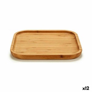 Plateau apéritif Kinvara JWKW-3710 Marron Carré 20 x 1,5 x 20 cm (12 Unités)