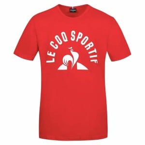 T-shirt à manches courtes homme Le coq sportif Bat Nº2 Rouge Homme