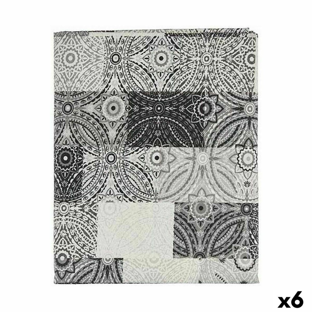 Nappe antitache Kinvara AZULEJO-G Gris toile Antitaches Carrelage 140 x 180 cm (6 Unités)