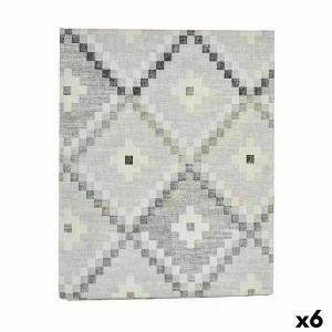 Fleckenabweisende Tischdecke Kinvara ROMBOS-G Grau Abdeckung Fleckenbeständig Rhombusse 140 x 180 cm (6 Stück)