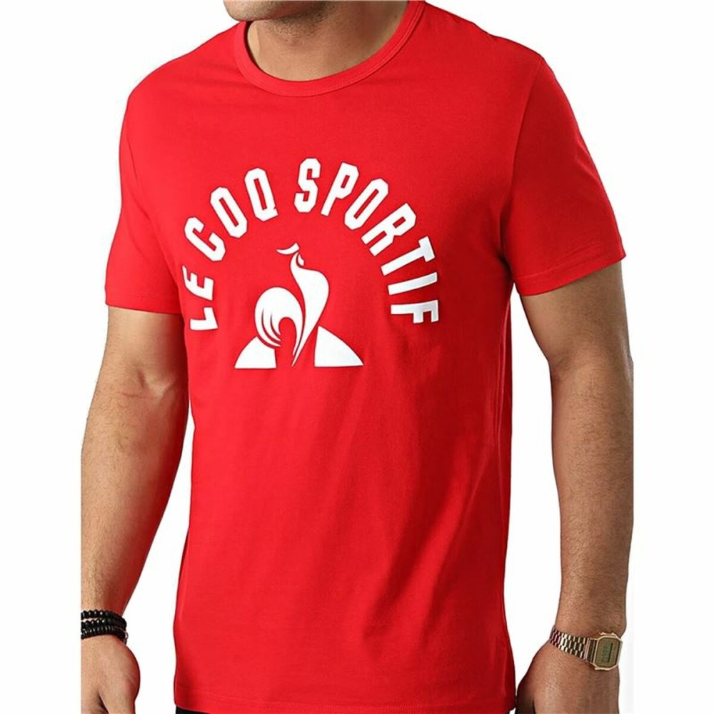 Herren Kurzarm-T-Shirt Le coq sportif Bat Nº2 Rot Herren